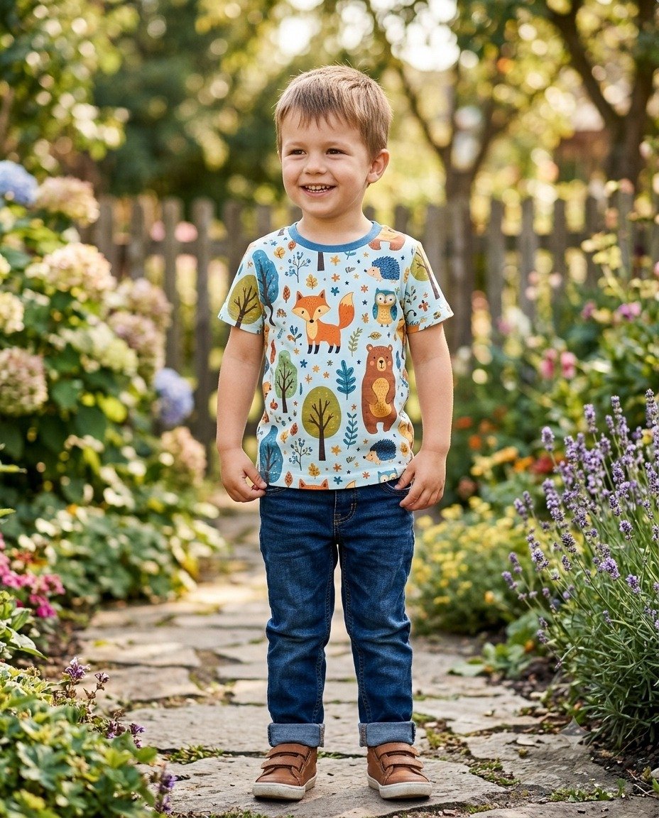 Kids Printed Cotton T-Shirt